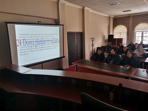 Personelimize Birim Arşiv ve Belge Yönetimi Eğitimi Verilerek, Kurum Arşivimizin Ayıklama ve Tasnif İşlemleri Tamamlandı
